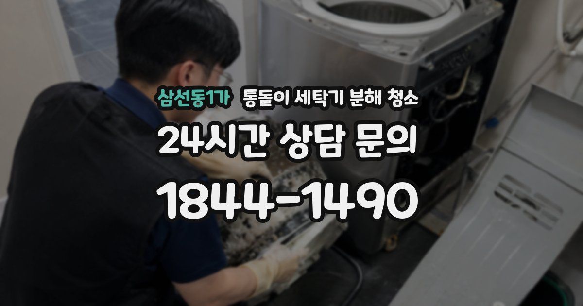 삼선동1가 통돌이 세탁기 분해 청소