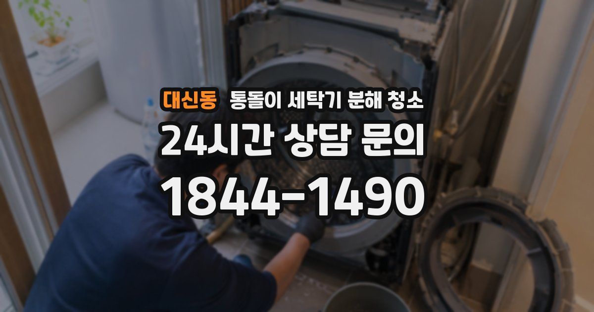 대신동 통돌이 세탁기 분해 청소