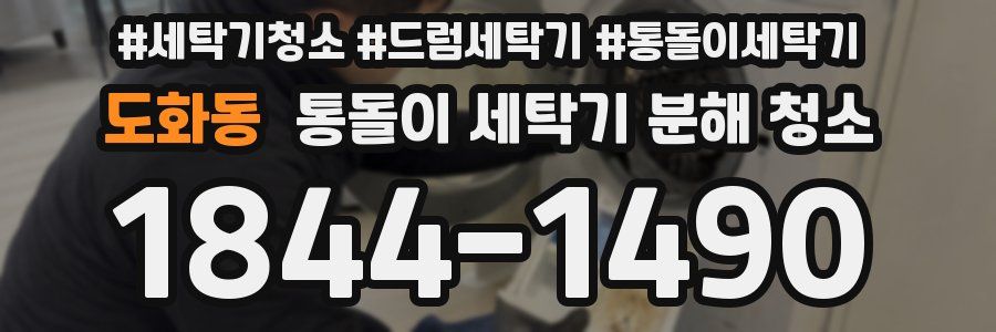 도화동 통돌이 세탁기 분해 청소