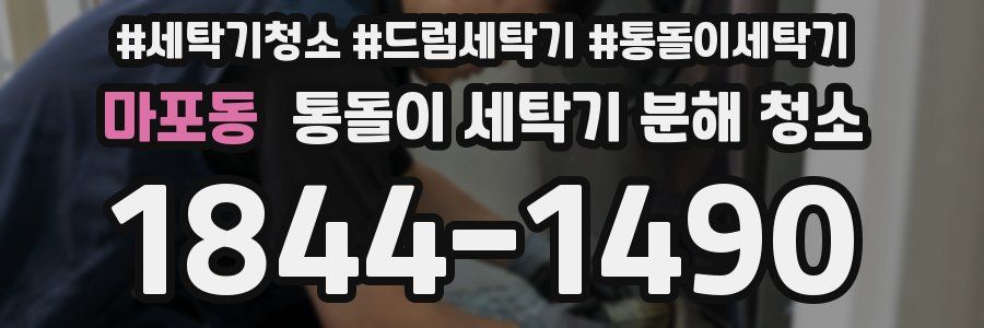 마포동 통돌이 세탁기 분해 청소