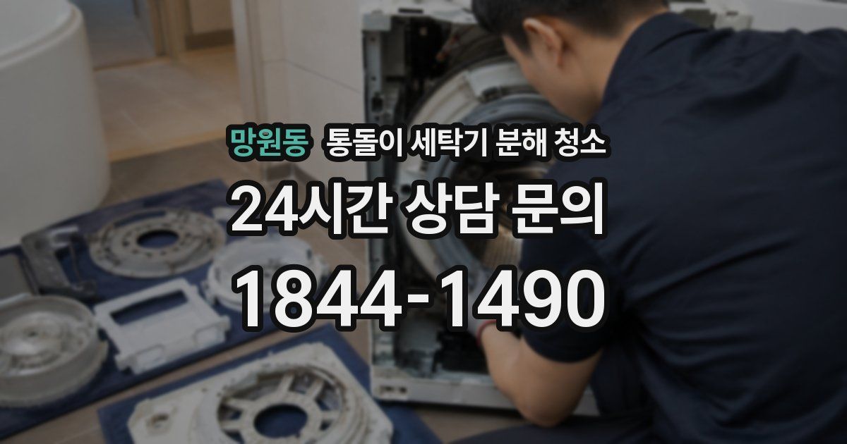 망원동 통돌이 세탁기 분해 청소