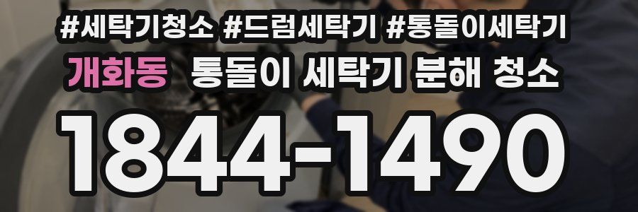 개화동 통돌이 세탁기 분해 청소