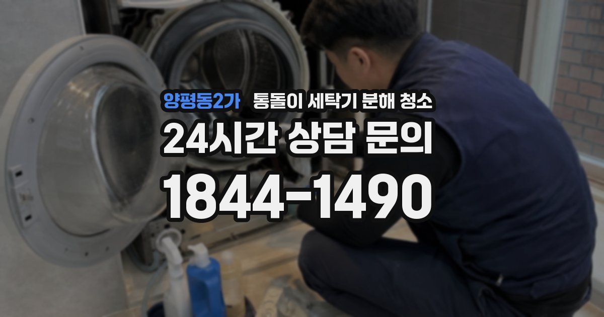 양평동2가 통돌이 세탁기 분해 청소