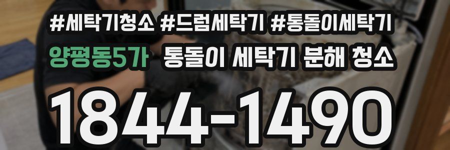양평동5가 통돌이 세탁기 분해 청소