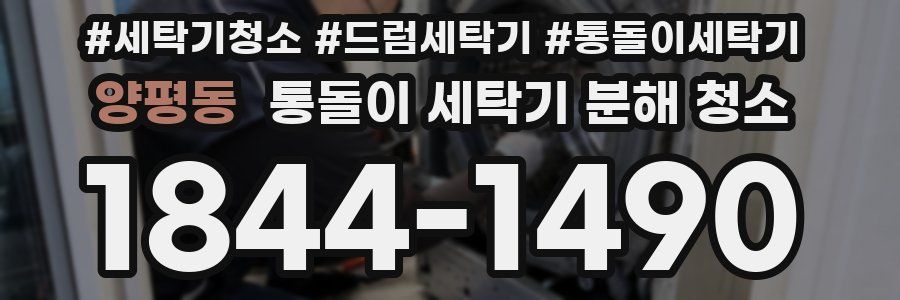 양평동 통돌이 세탁기 분해 청소