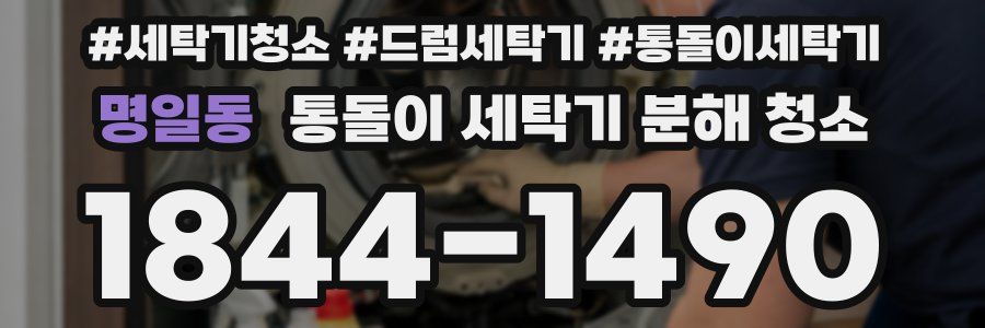명일동 통돌이 세탁기 분해 청소
