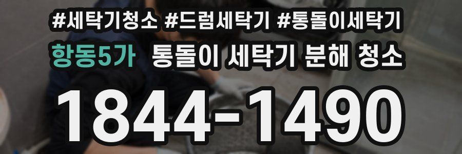 항동5가 통돌이 세탁기 분해 청소