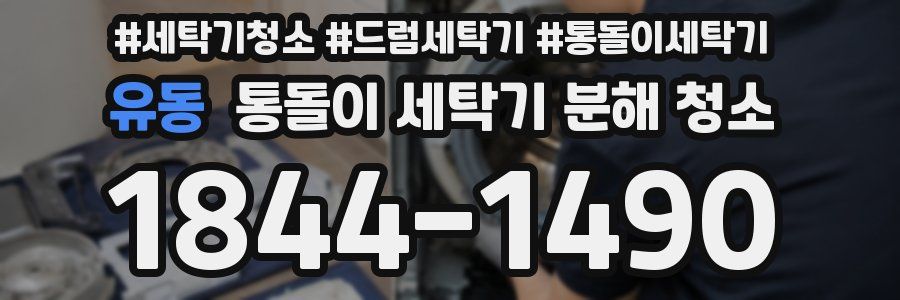 유동 통돌이 세탁기 분해 청소