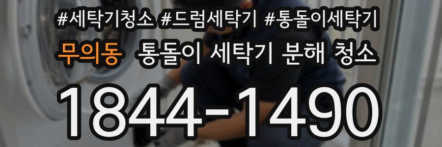 무의동 통돌이 세탁기 분해 청소