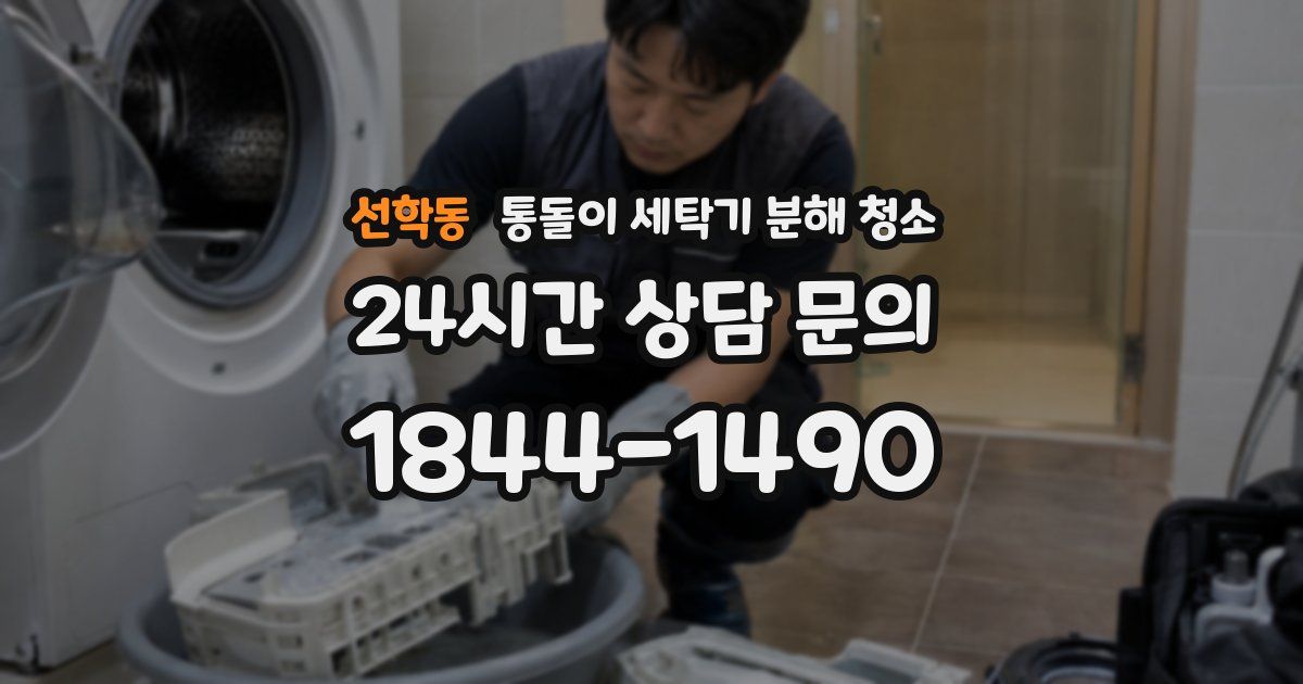 선학동 통돌이 세탁기 분해 청소