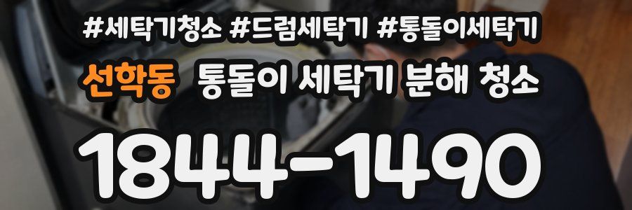 선학동 통돌이 세탁기 분해 청소