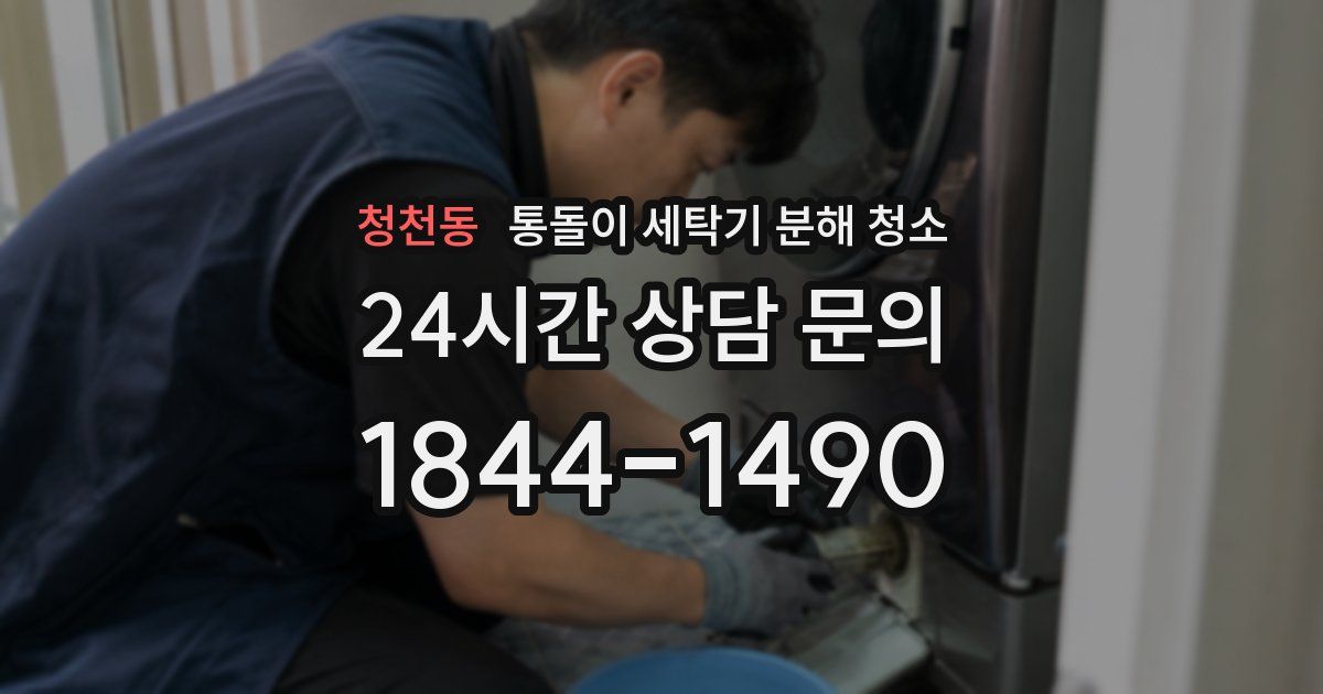 청천동 통돌이 세탁기 분해 청소