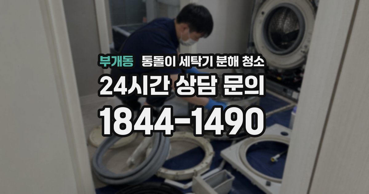 부개동 통돌이 세탁기 분해 청소