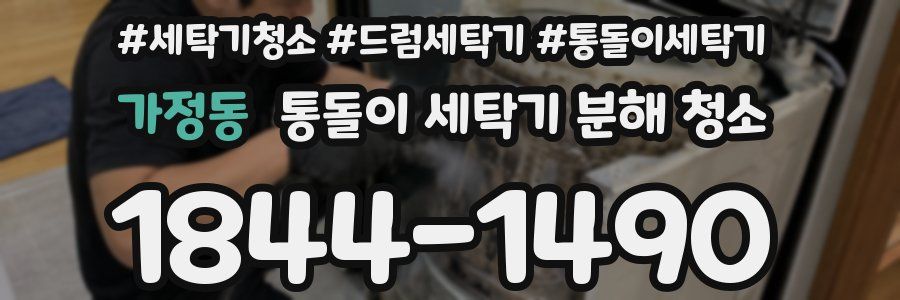 가정동 통돌이 세탁기 분해 청소