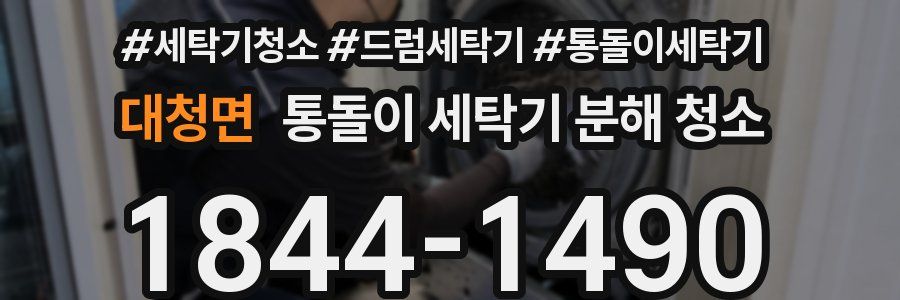 대청면 통돌이 세탁기 분해 청소