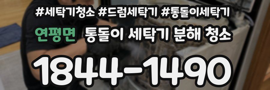 연평면 통돌이 세탁기 분해 청소