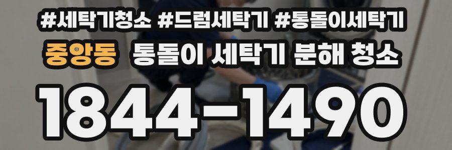 중앙동 통돌이 세탁기 분해 청소