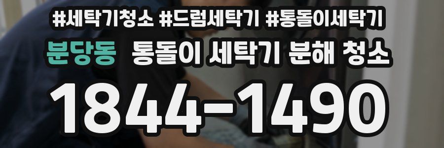 분당동 통돌이 세탁기 분해 청소