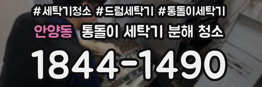 안양동 통돌이 세탁기 분해 청소