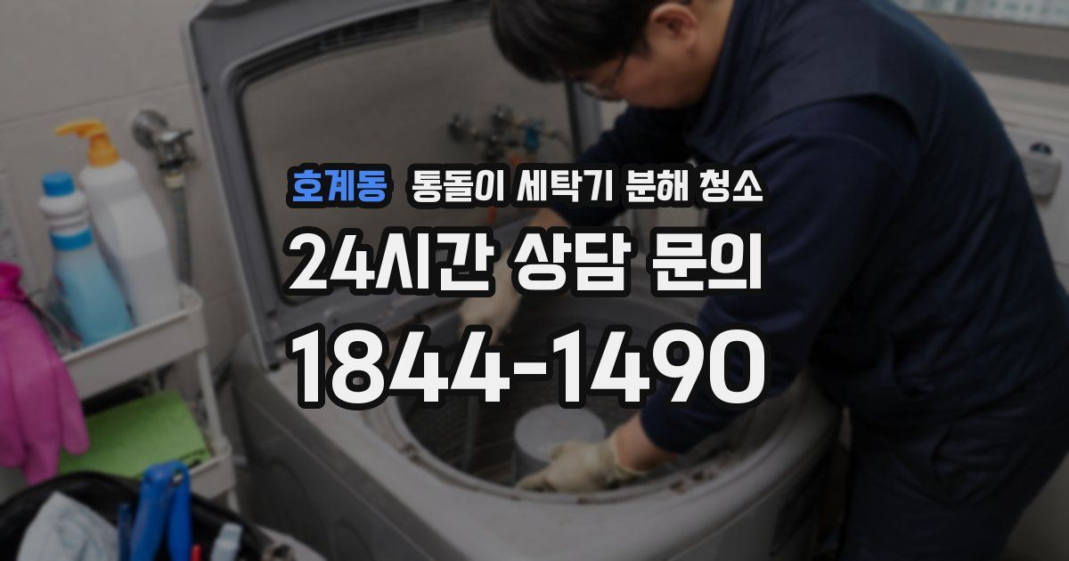 호계동 통돌이 세탁기 분해 청소