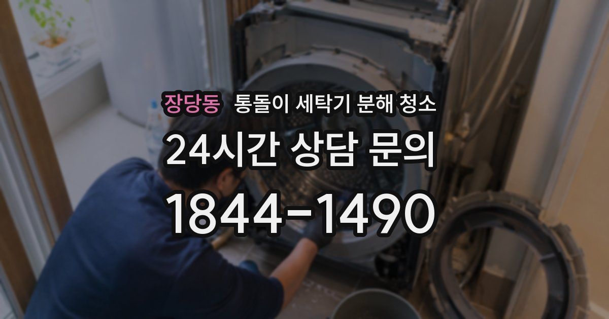 장당동 통돌이 세탁기 분해 청소