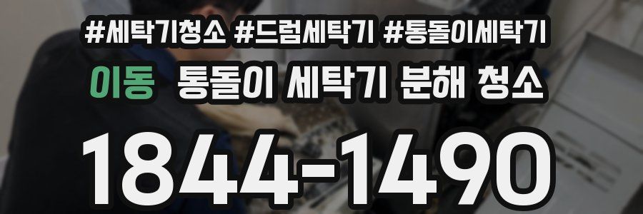 이동 통돌이 세탁기 분해 청소