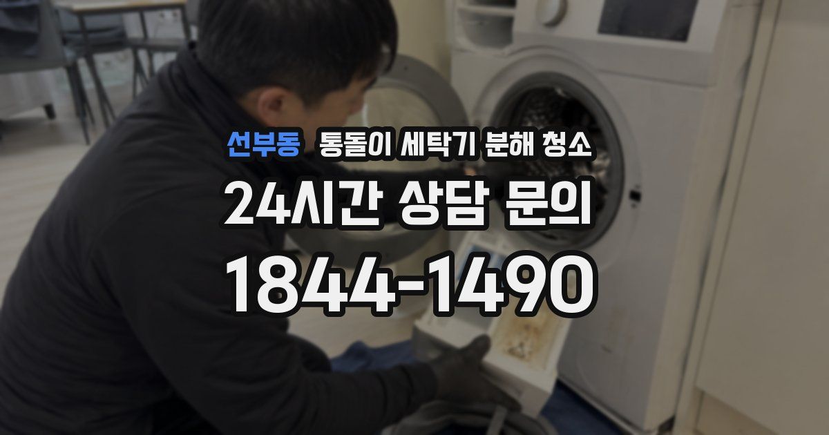 선부동 통돌이 세탁기 분해 청소