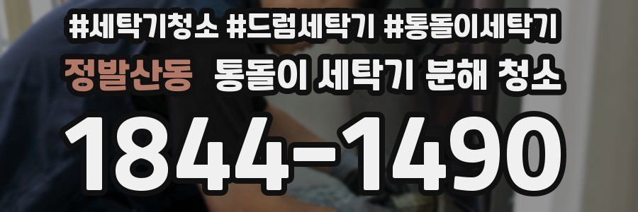 정발산동 통돌이 세탁기 분해 청소