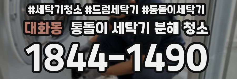 대화동 통돌이 세탁기 분해 청소