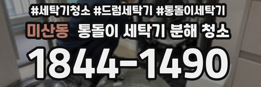 미산동 통돌이 세탁기 분해 청소