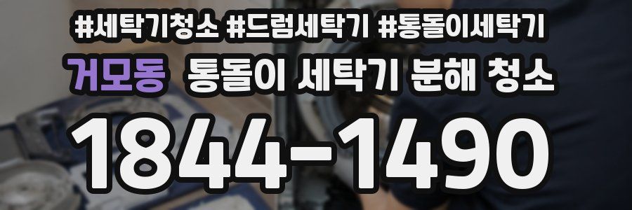 거모동 통돌이 세탁기 분해 청소