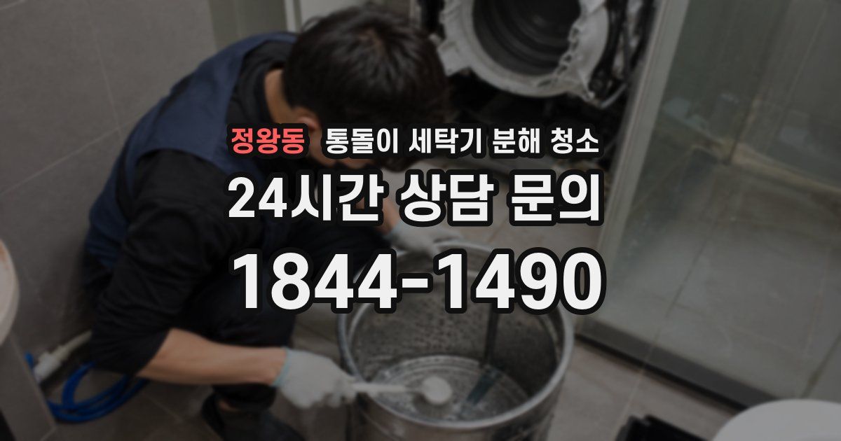 정왕동 통돌이 세탁기 분해 청소