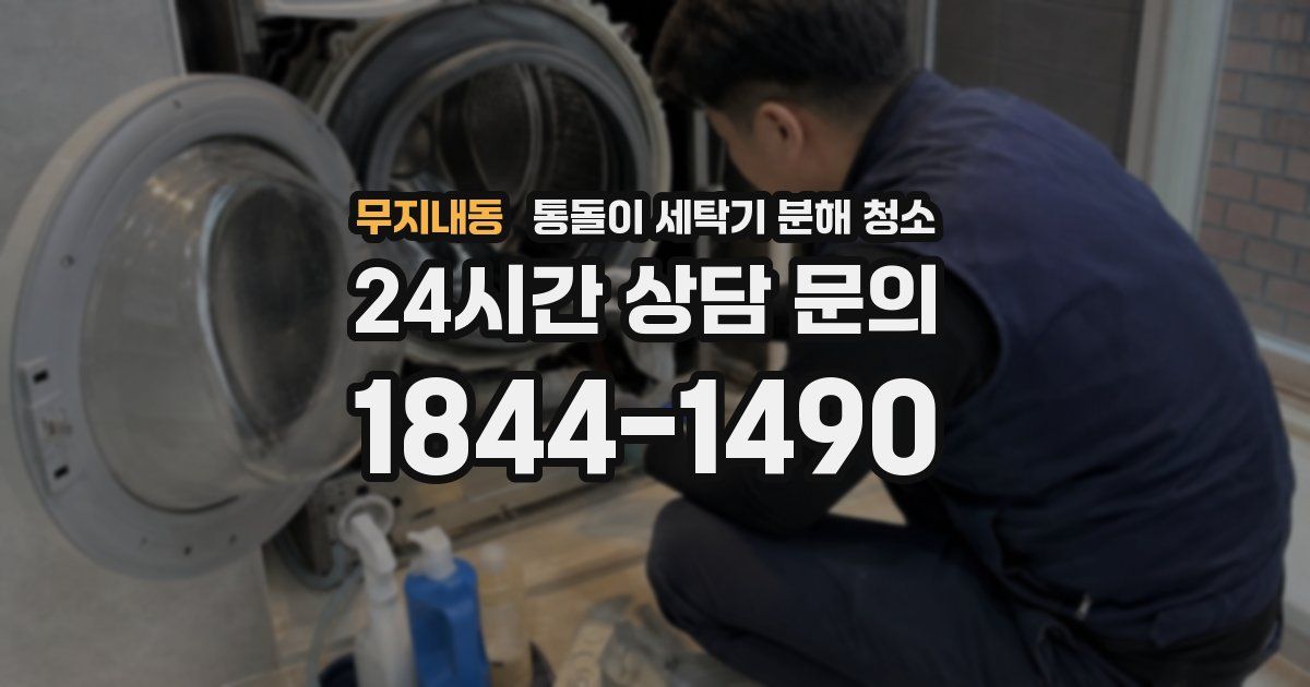 무지내동 통돌이 세탁기 분해 청소