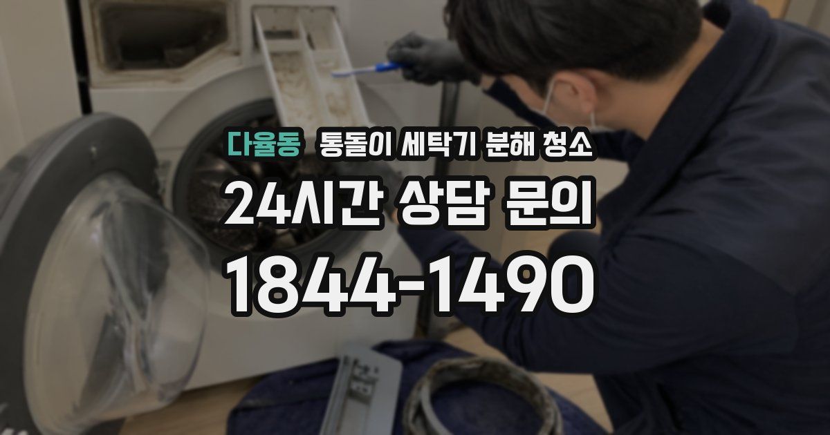 다율동 통돌이 세탁기 분해 청소