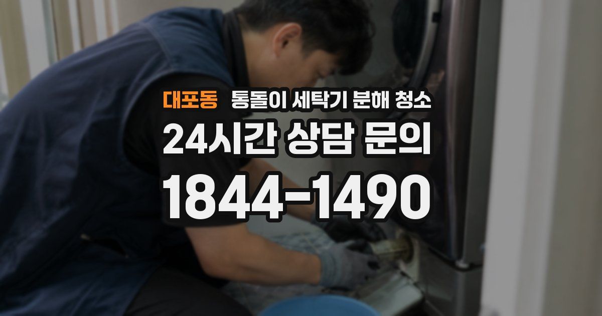 대포동 통돌이 세탁기 분해 청소