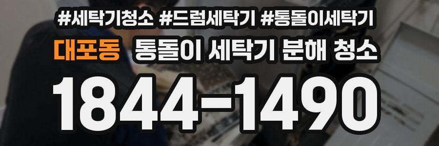 대포동 통돌이 세탁기 분해 청소