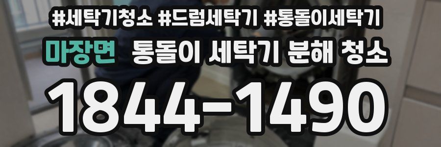 마장면 통돌이 세탁기 분해 청소