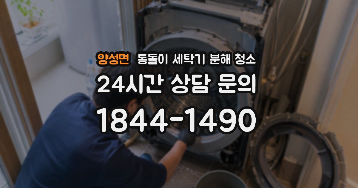 양성면 통돌이 세탁기 분해 청소