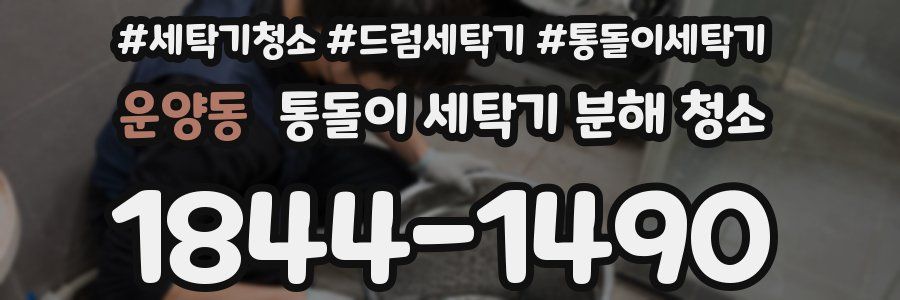 운양동 통돌이 세탁기 분해 청소