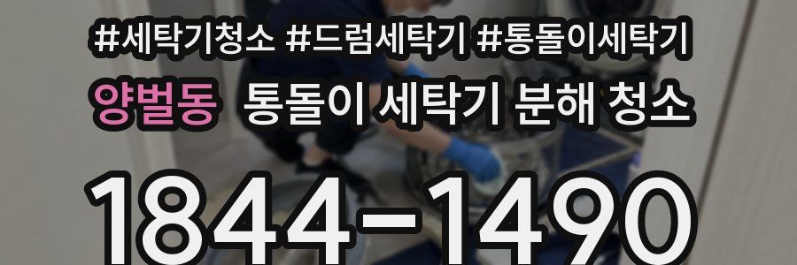 양벌동 통돌이 세탁기 분해 청소