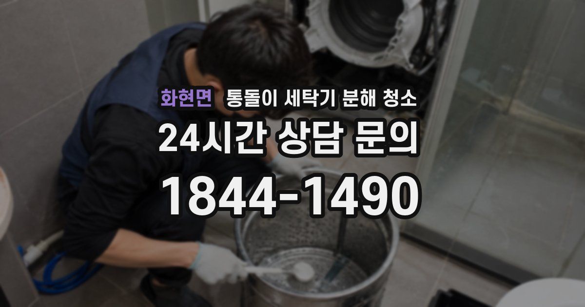 화현면 통돌이 세탁기 분해 청소