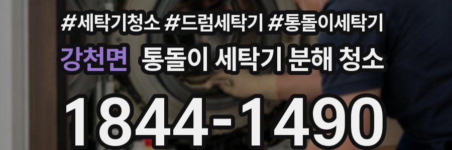 강천면 통돌이 세탁기 분해 청소