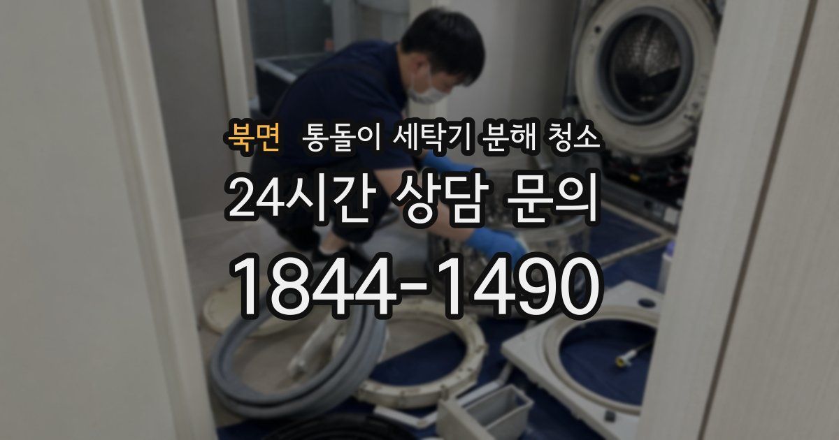북면 통돌이 세탁기 분해 청소