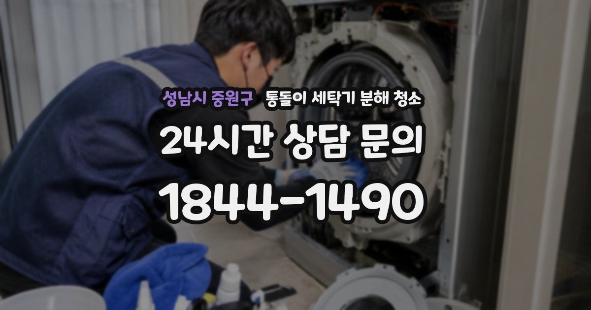 성남시 중원구 통돌이 세탁기 분해 청소