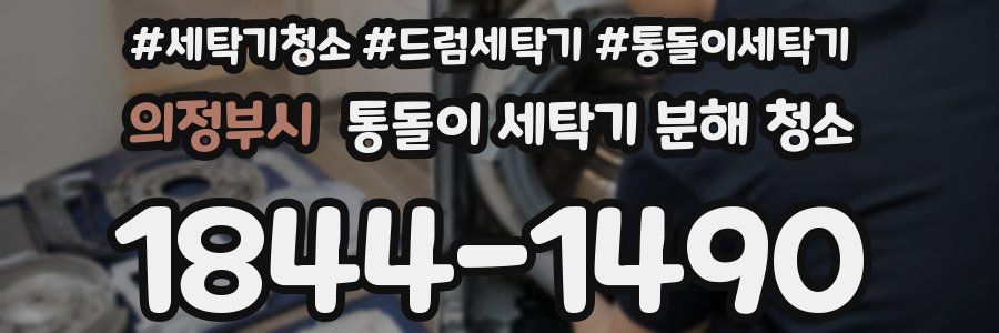 의정부시 통돌이 세탁기 분해 청소