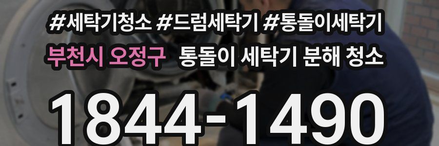 부천시 오정구 통돌이 세탁기 분해 청소