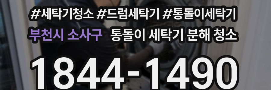 부천시 소사구 통돌이 세탁기 분해 청소