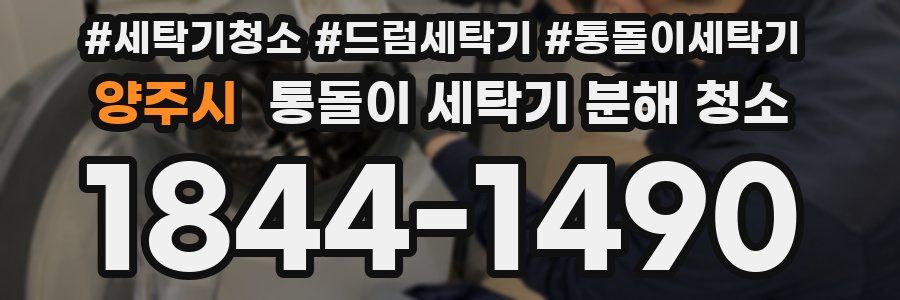 양주시 통돌이 세탁기 분해 청소