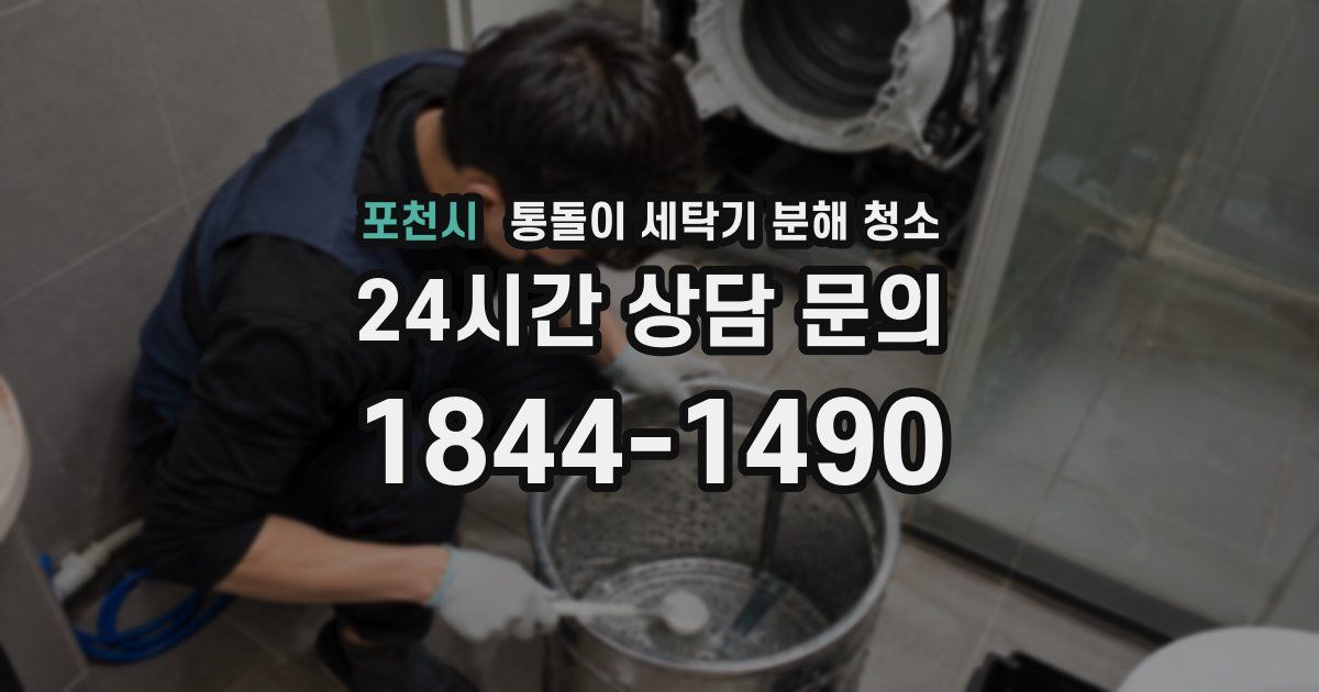 포천시 통돌이 세탁기 분해 청소