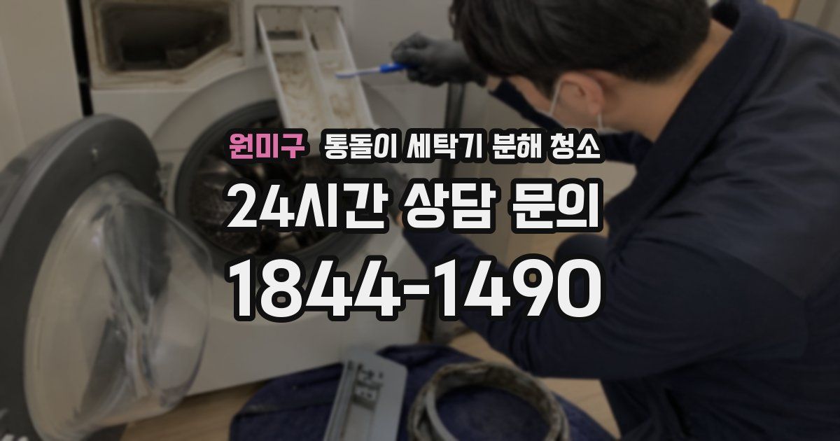 원미구 통돌이 세탁기 분해 청소